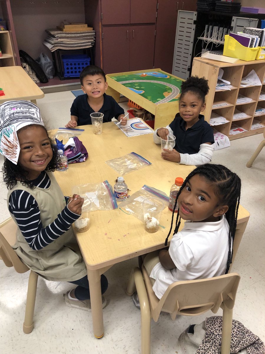 BrittneyHager7's tweet photo. We made Apple Pie in a Cup and sang Happy Birthday to Mr. Appleseed!!  ⁦@Herfurth_Bronco⁩ https://t.co/v7TlIoRtwZ