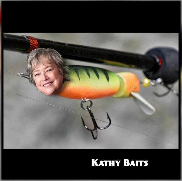 ⭐🎣🏝️
#kathybates #kathybaits #fishing #bait #lure #fishinglure #sport #comedy #lol #funny #smile #pun #artgallery #vogtcollection #rckvgt #nft #nftart #meme #smiling #comedian #parody #green #actor #actress #hollywood #tv #movies