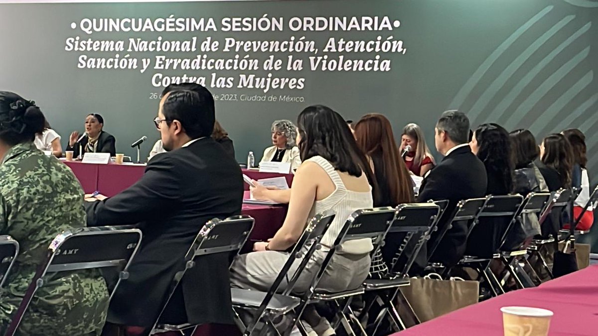 RosaMarquezC's tweet photo. Es un gusto coincidir y compartir en nuestro trabajo con grandes mujeres... 50 Sesión Ordinaria Sistema Nacional de Prevención, Atención, Sanción y Erradicación de la violencia contra las mujeres. @CONAVIM_MX @SEGOB_mx @FinabienMex #TESOFE https://t.co/ZQSXyOFQjs