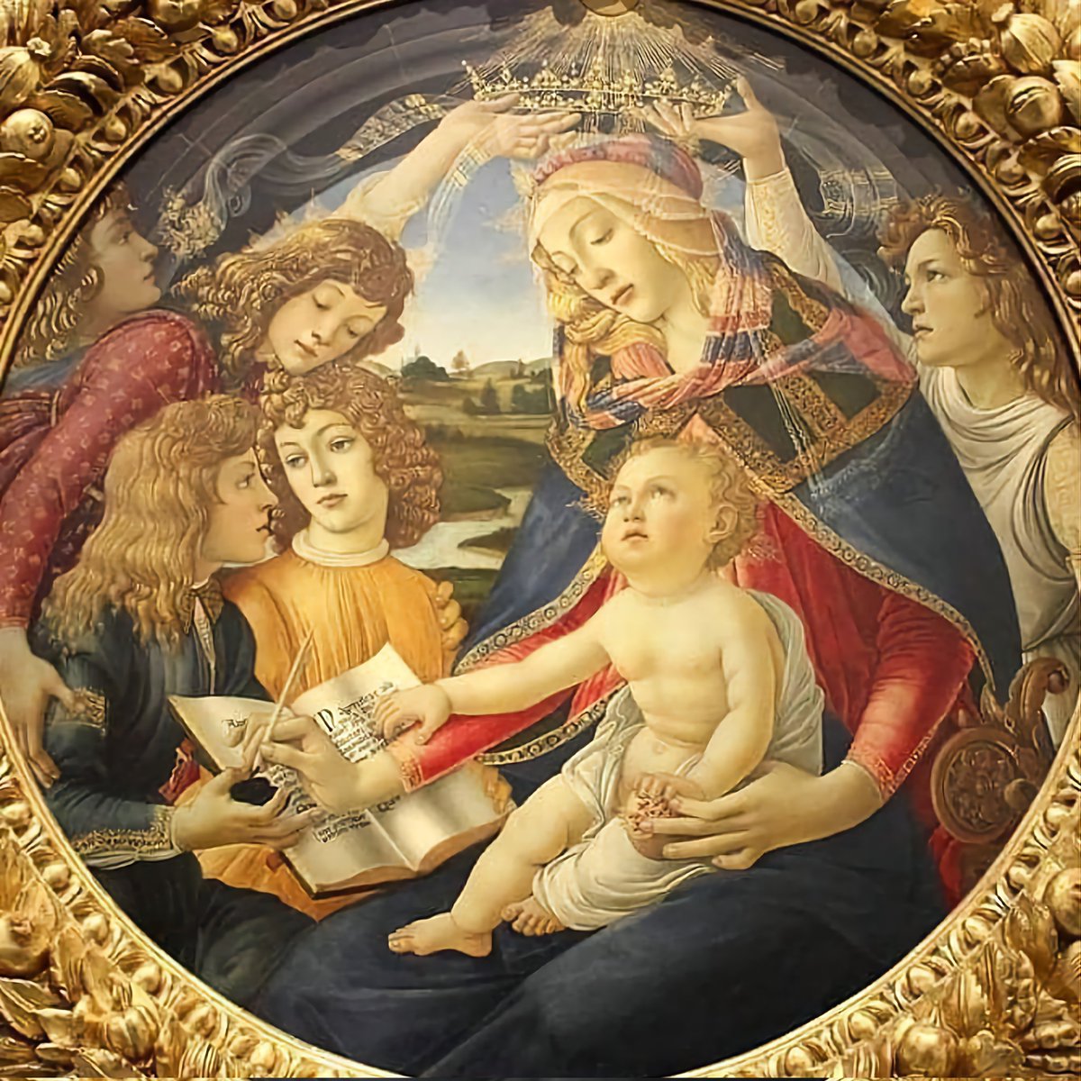 'Madonna of the Magnificat'.
#SandroBotticelli 1481