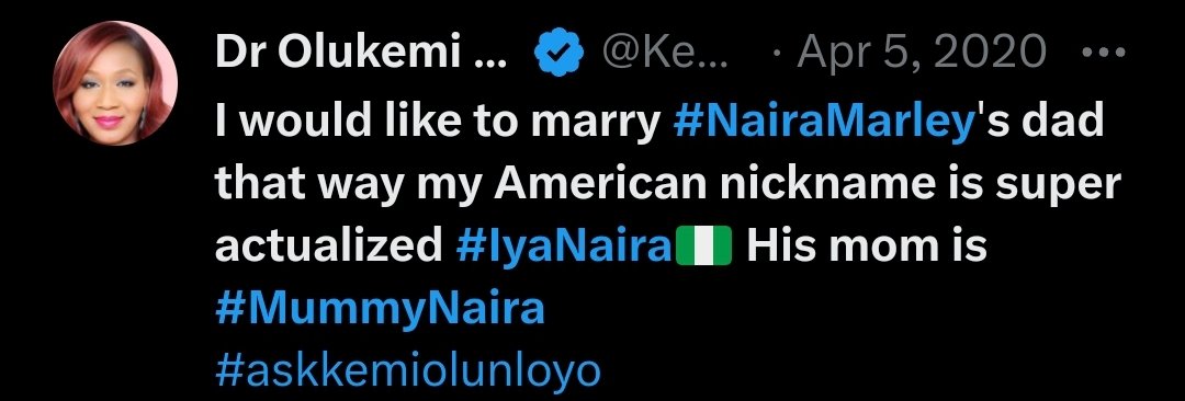 Kemi Olunloyo is trying so hard to defend & clear Naira Marley's name; She's now using Sam Larry to divert attention. Believe her if y'all want but remember she also said these: -I'm eating dinner with President Biden tonight. -Daniel Regha doesn't exist. -Trump will visit…