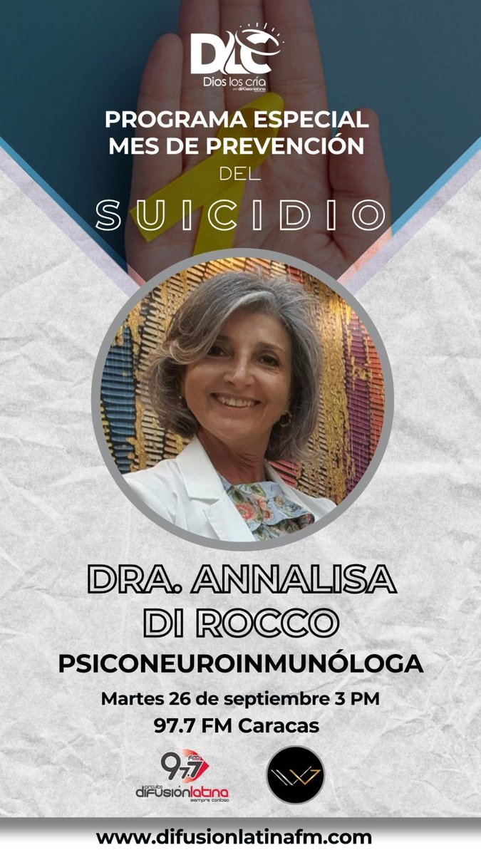 🇻🇪Richelle Briceño🇻🇪 (@richelle_abc) on Twitter photo Las tasas de suicido en Venezuela ha experimentado altas y bajas en estos últimos años. Sin duda es un asunto que debe ser abordado como de interés público. No sabemos cuándo puede llegar a tocar a nuestras familias o amistades.
<a href="/AdolfoNittoli/">Me dicen FiTTo.</a> abordará esta realidad. Las tasas de suicido en Venezuela ha experimentado altas y bajas en estos últimos años. Sin duda es un asunto que debe ser abordado como de interés público. No sabemos cuándo puede llegar a tocar a nuestras familias o amistades.
<a href="/AdolfoNittoli/">Me dicen FiTTo.</a> abordará esta realidad.