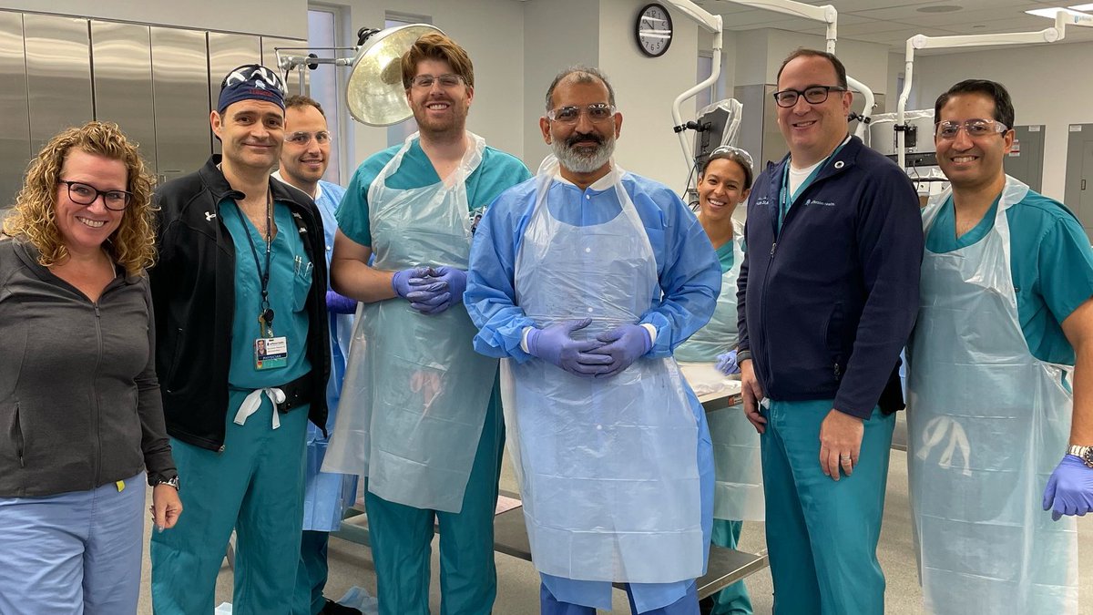 Thank you to Course Director &amp; Instructor, Dr. Alex @Nedelcoviciu (2nd from left), for making this amazing @amcollsurgeons Committee on Trauma course available to our surgical critical care/trauma fellows, chief residents &amp; Acute Care Surgery (ACS) faculty.