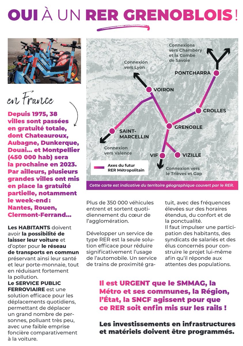 Collectif pour la gratuité des TC - Métro Grenoble tweet media