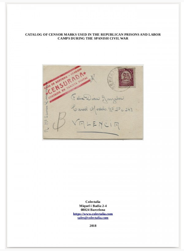 colectalia's tweet photo. CATALOG OF CENSOR MARKS USED IN THE REPUBLICAN PRISONS AND LABOR CAMPS
https://t.co/05H7ICGLg9 https://t.co/WA5JjVB5MV