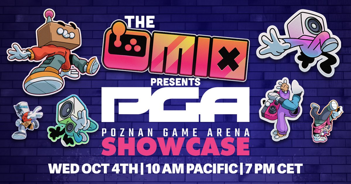The MIX is partnering with <a href="/PoznanGameArena/">Poznań Game Arena</a> for an online showcase in Poland. Join us next Wednesday in celebrating indie devs from this part of the world! 🌏

📅 October 4th @ 10AM PT | 7PM CET

More info:
➡️ bit.ly/MIXPGA23