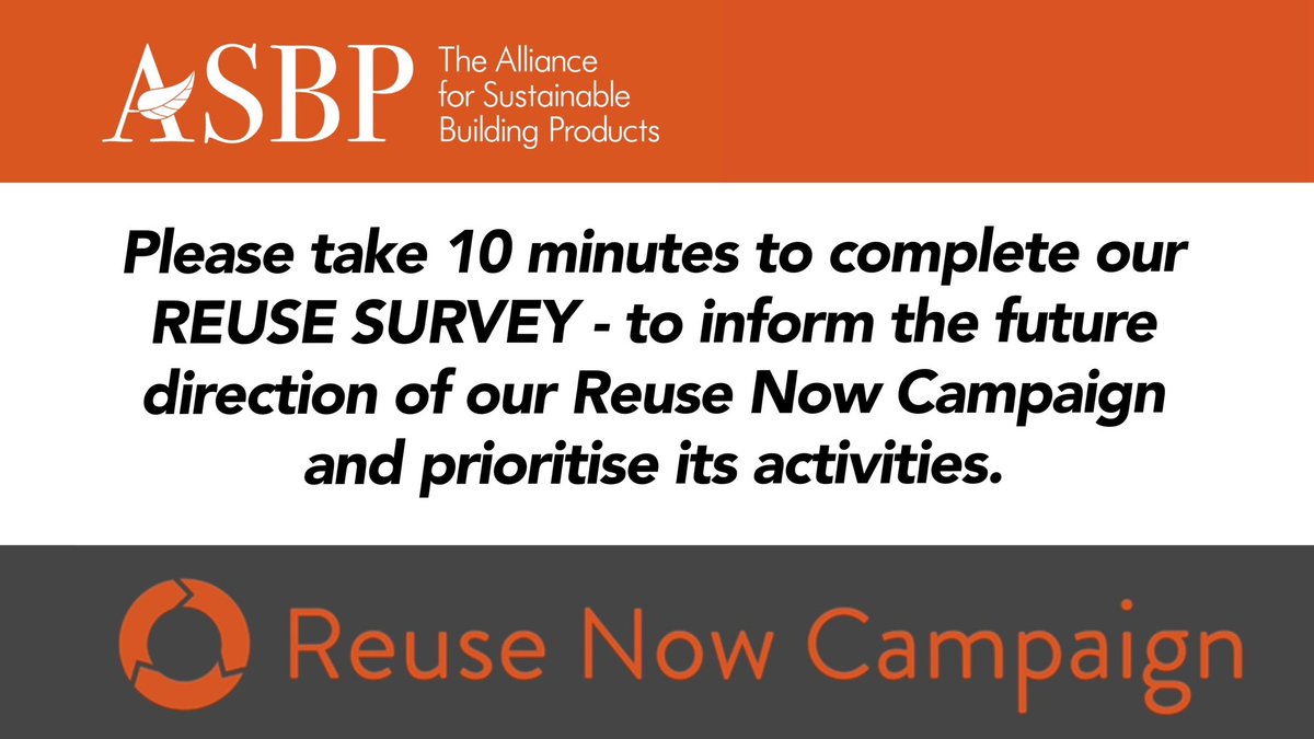 DebbieAnadapta's tweet image. With mounting pressure on construction to reduce #WholeLifeCarbon, we need find ways of enabling the #CircularEconomy.

If you have an interest in avoiding waste and reducing carbon, please complete the @asbp_uk #ReUseNow Survey.
forms.office.com/r/jQYVL2fBes

#ReUseNow