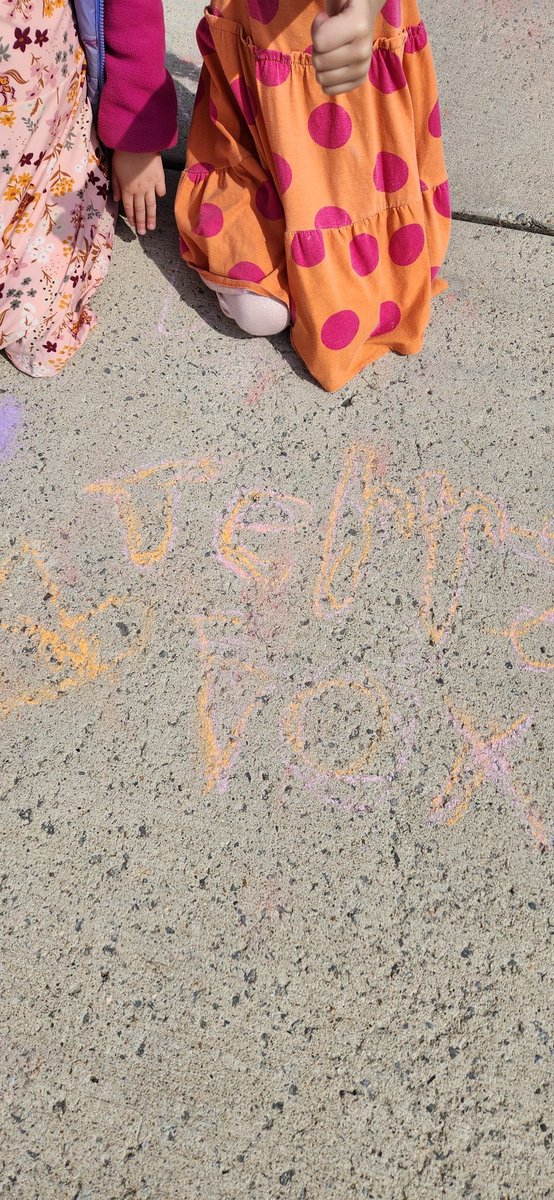 Reflecting on our learning about Terry Fox outside! <a href="/KanataHighlands/">KanataHighlands</a> #terryfox #kindergarten #outdoorlearning