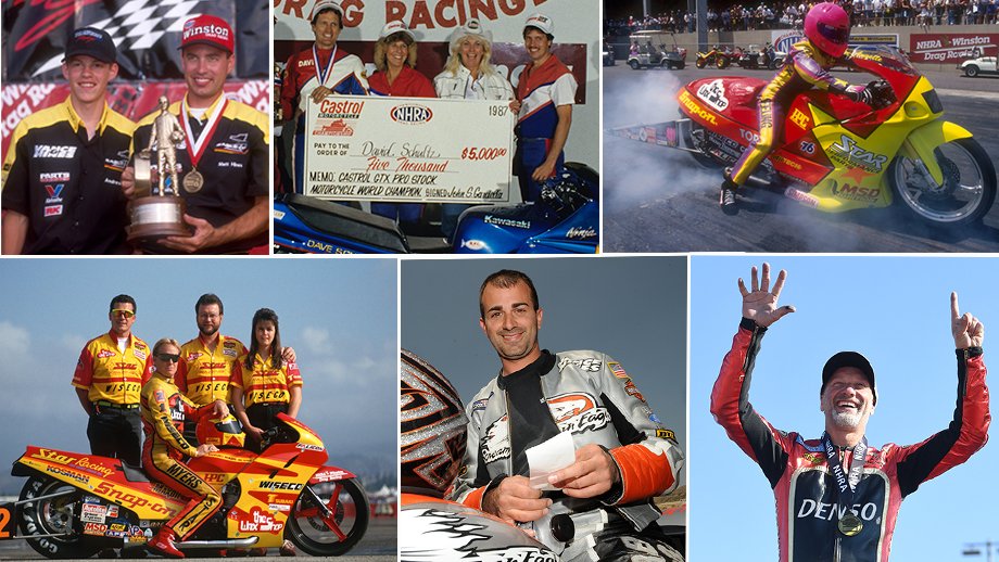 The @NHRA #CarolinaNats marked the 500th Pro Stock Motorcycle race of the modern era, which began in 1987. From Dave Schultz and John Myers to @AngelleSampey, @vanceandhines, and @MattSmithRacing, here's a quick history of the @NHRApsm class. nhra.com/news/2023/500-…