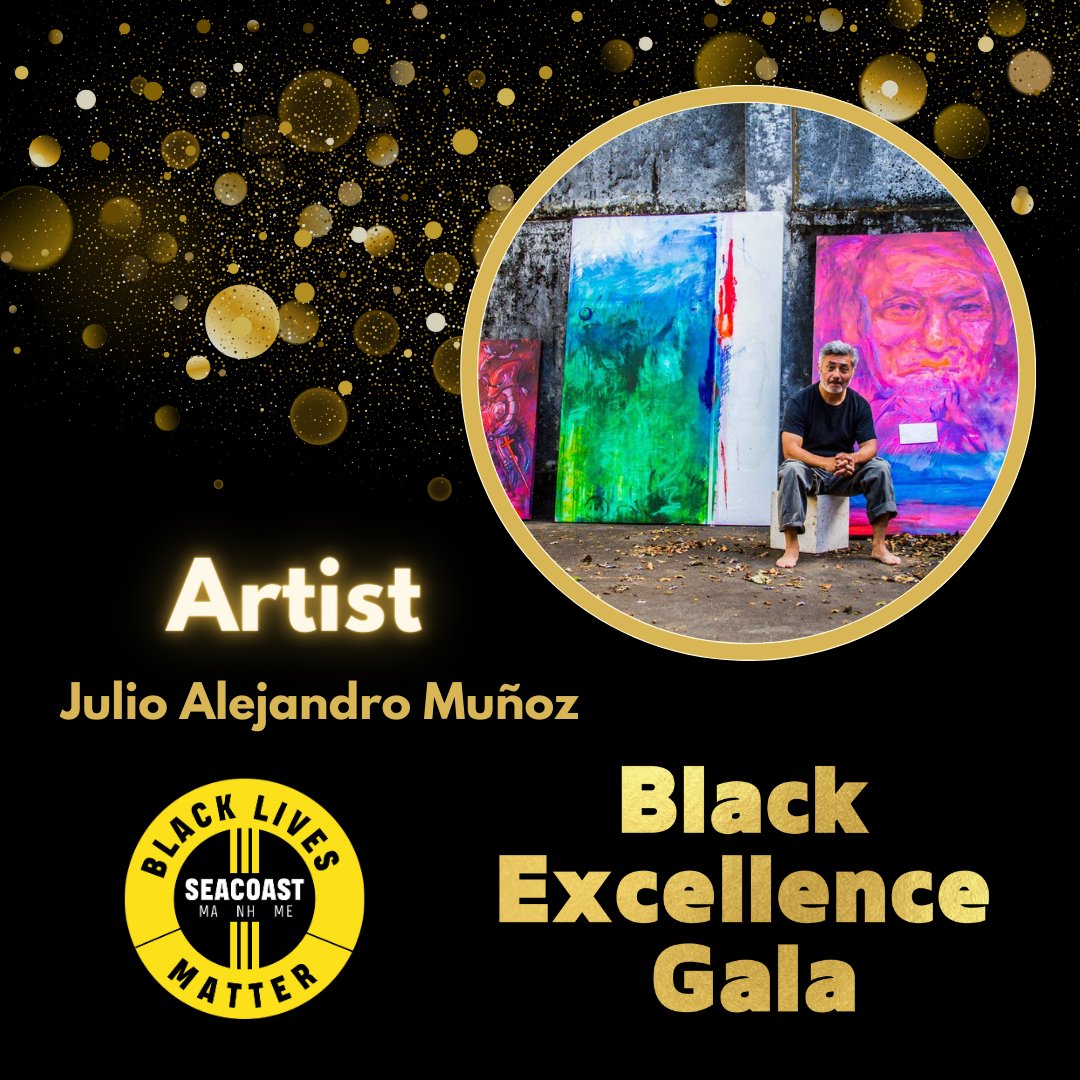 ✨ Completing the lineup of our featured artists for the 2023 Black Excellence Gala silent art auction, we have Julio Alejandro Muñoz! 🖤

Read more about Julio's work &amp; get your tickets below:
🔗 blmseacoast.org/gala

#BlackExcellenceGala #BIPOCArtists