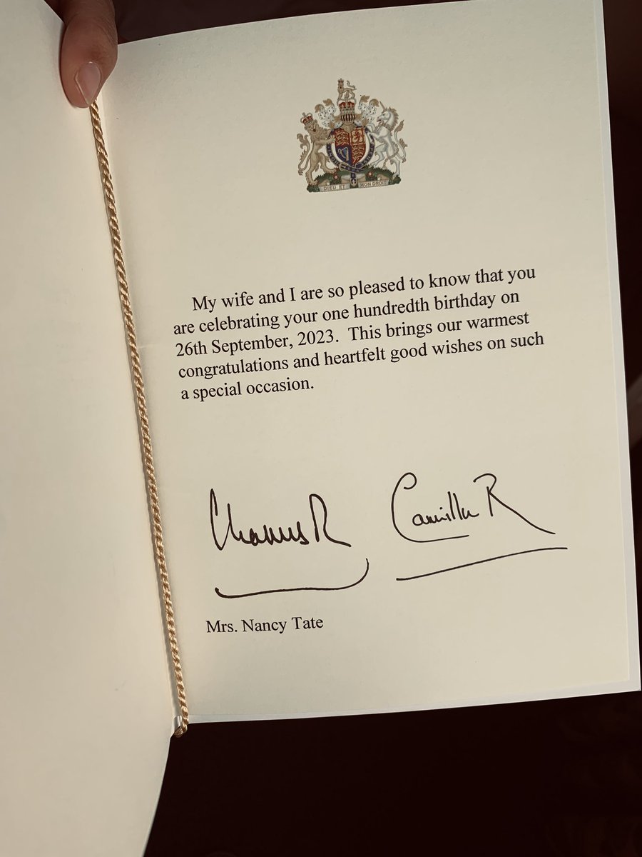 We all knew she would make it: happy 100th birthday, Grandma Nancy. Lovely celebrations today! ✨💛🤍✨💛🤍✨