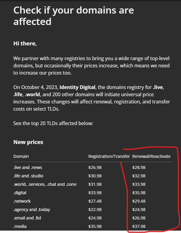 AngelAscanio's tweet image. Los nuevos precios de #Namecheap no son nada "cheap". No se dejen llevar por el nombre.