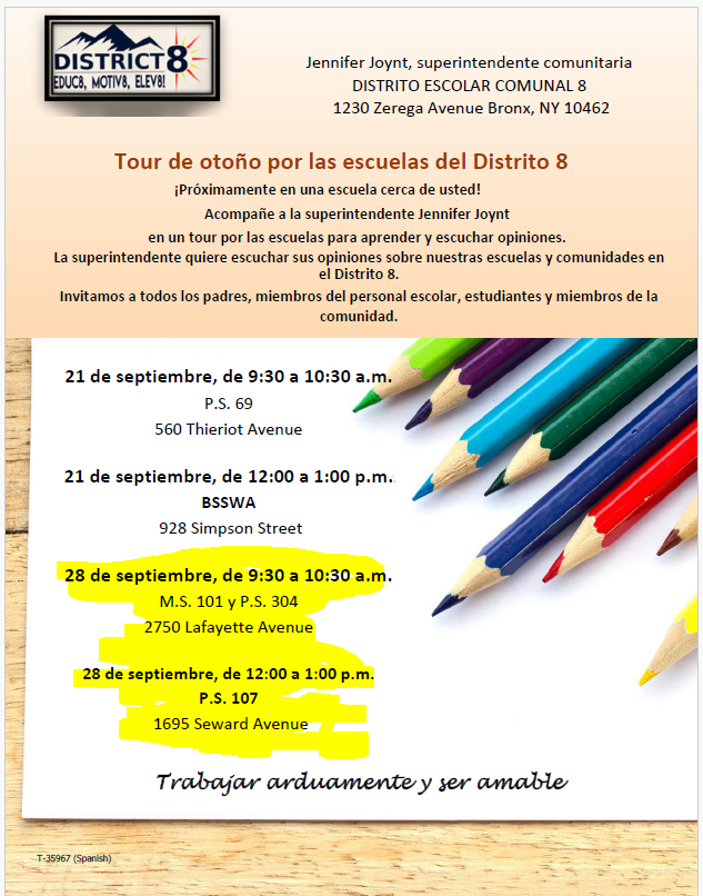 D8Connect (@d8connect) on Twitter photo <a href="/ps_ms71/">PS/MS 71 Rose E. Scala School</a> <a href="/BXDeltaSchool/">BX_Delta</a> <a href="/PS72X/">Public School 72</a> <a href="/PS14Bronx/">PS 14 Bronx</a> <a href="/371Uim/">UIM 371 Bronx</a> <a href="/Mott467/">MottHall467</a> <a href="/PS119x/">P.S. 119</a> <a href="/CS152BXNYC/">PS 152 The Evergreen School</a> <a href="/PS93BX/">PS93...the Best Place to BEE!</a> @ps138x <a href="/ps182x/">PS182x</a> <a href="/MS337SISJ/">MS337 School for Inquiry and Social Justice</a> <a href="/bucs123x/">Bronx Urban Community Magnet School</a> <a href="/ArchimedesAcad1/">Archimedes Academy for Math, Science & Technology</a> <a href="/Bronxmath375/">The Bronx Mathematics Preparatory School x375</a> <a href="/CB9Bronx/">BronxCB9</a> <a href="/KennyBurgosNY/">Kenny Burgos</a> <a href="/AmandaFariasNYC/">Amanda Farías</a> <a href="/LuisSepulvedaNY/">Luis Sepúlveda</a> <a href="/NYPD43Pct/">NYPD 43rd Precinct</a> <a href="/CECD8Bronx/">Community Education Council District 8</a> <a href="/NYCSchools/">NYC Public Schools</a> <a href="/NYCMultilingual/">Office of Multilingual Learners</a> <a href="/ps_ms71/">PS/MS 71 Rose E. Scala School</a> <a href="/BXDeltaSchool/">BX_Delta</a> <a href="/PS72X/">Public School 72</a> <a href="/PS14Bronx/">PS 14 Bronx</a> <a href="/371Uim/">UIM 371 Bronx</a> <a href="/Mott467/">MottHall467</a> <a href="/PS119x/">P.S. 119</a> <a href="/CS152BXNYC/">PS 152 The Evergreen School</a> <a href="/PS93BX/">PS93...the Best Place to BEE!</a> @ps138x <a href="/ps182x/">PS182x</a> <a href="/MS337SISJ/">MS337 School for Inquiry and Social Justice</a> <a href="/bucs123x/">Bronx Urban Community Magnet School</a> <a href="/ArchimedesAcad1/">Archimedes Academy for Math, Science & Technology</a> <a href="/Bronxmath375/">The Bronx Mathematics Preparatory School x375</a> <a href="/CB9Bronx/">BronxCB9</a> <a href="/KennyBurgosNY/">Kenny Burgos</a> <a href="/AmandaFariasNYC/">Amanda Farías</a> <a href="/LuisSepulvedaNY/">Luis Sepúlveda</a> <a href="/NYPD43Pct/">NYPD 43rd Precinct</a> <a href="/CECD8Bronx/">Community Education Council District 8</a> <a href="/NYCSchools/">NYC Public Schools</a> <a href="/NYCMultilingual/">Office of Multilingual Learners</a>
