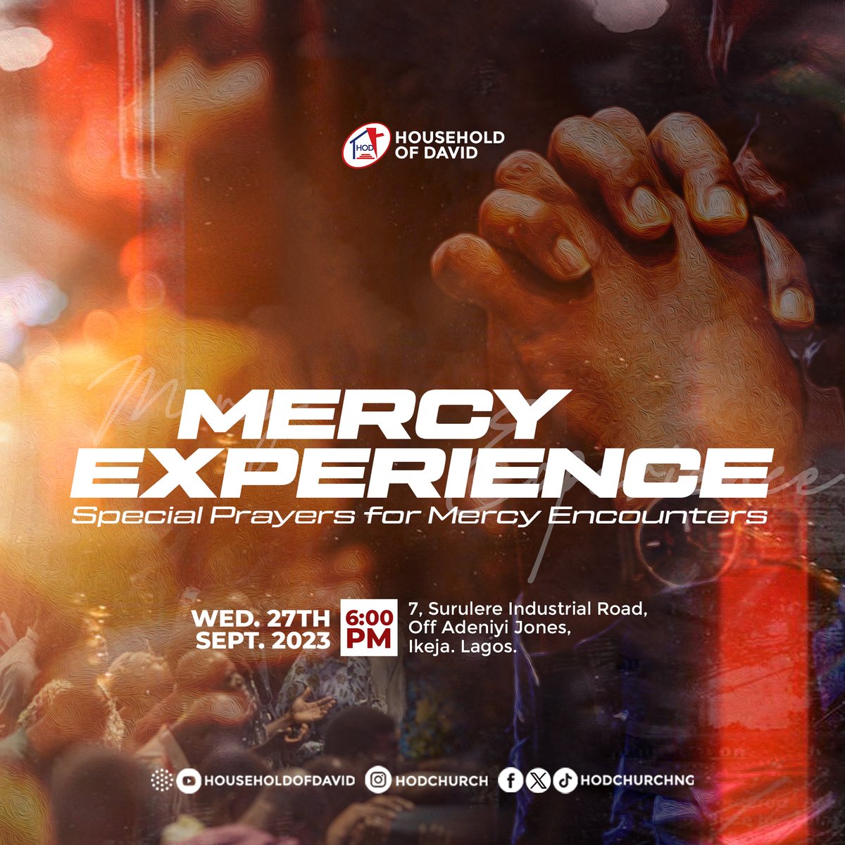 HODChurchNG's tweet photo. Each encounter with mercy presents a chance to set aside our worries, engage in true worship, and listen to God's message for us. Join in the fun this Wednesday; don't be left out.
Mercy is here; let's tag everyone, inviting them to share in this mercy experience.
#HODChurch https://t.co/O4e5rxOJ0W