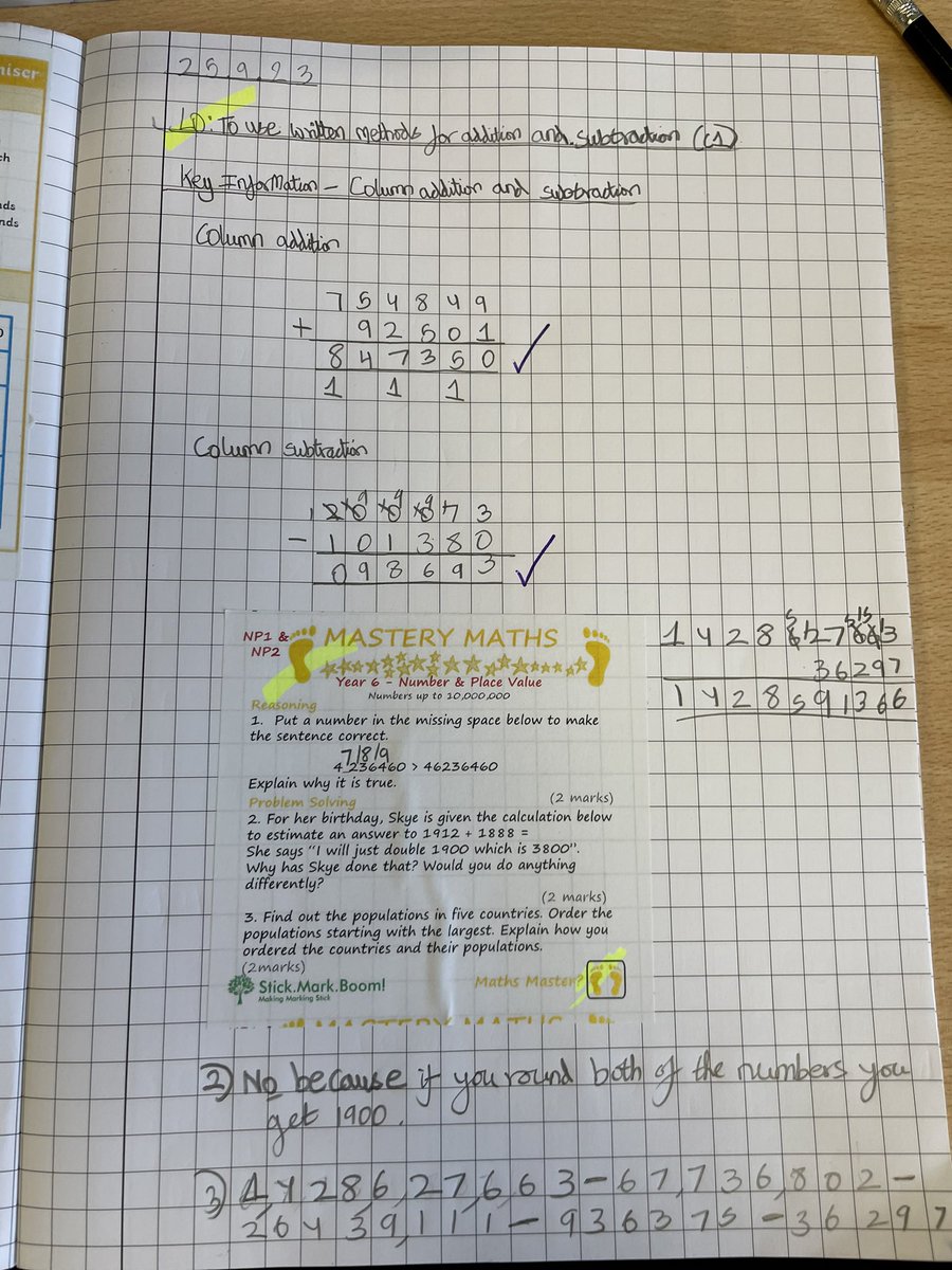 Gade_WPA's tweet image. Year 6 are pushing themselves in Maths with high expectations for their mastery questions and explanations of their maths knowledge! Great work!! #WatersideMaths #MasteryMaths
