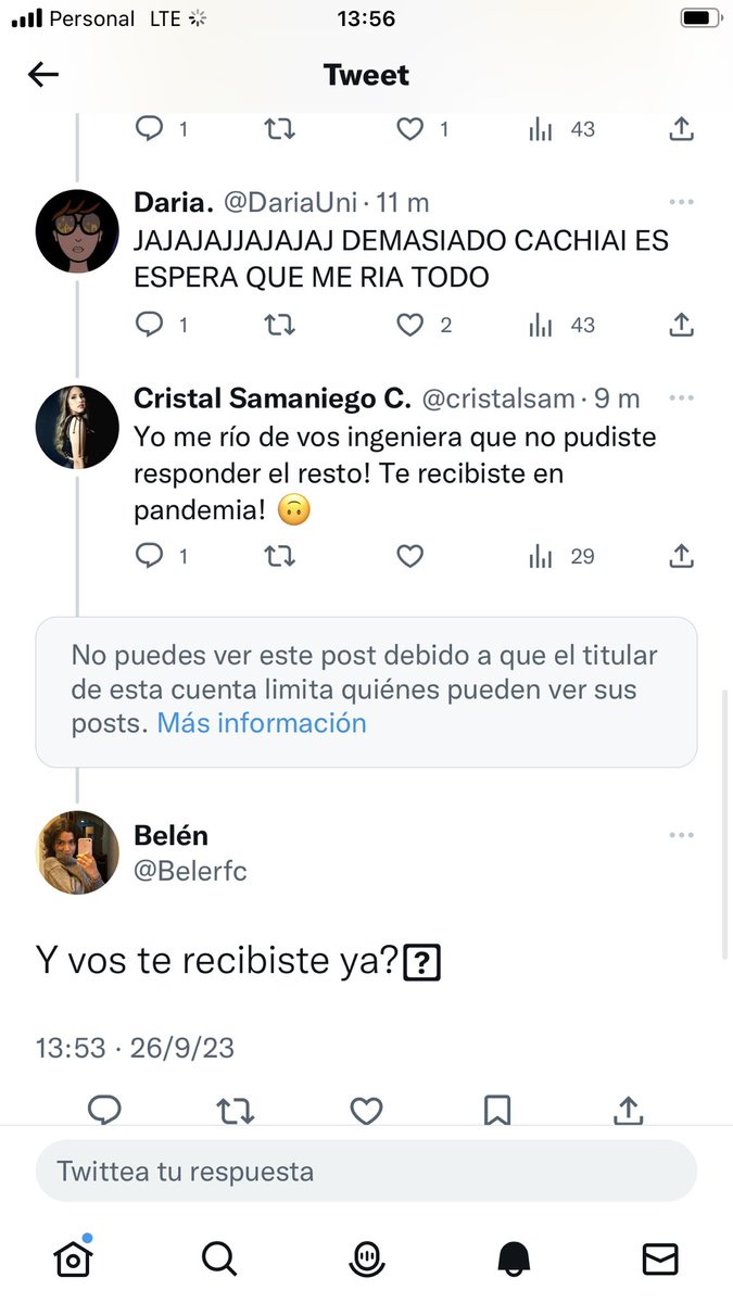 Che <a href="/DariaUni/">Daria.</a> te equivocaste de cambiar tu perfil y me respondiste de tu perfil verdadero  y enseguida me bloqueaste jajaajajajajajsjajajsjajajaajsjsjsj