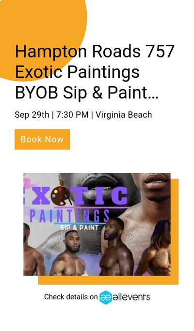 757 Exotic Paintings: Weekend Paint &amp; Sip  Date: Fri, Sep&nbsp;29 &bull; 7:30 PM&nbsp;EDT  Location: 4604 Pembroke Lake