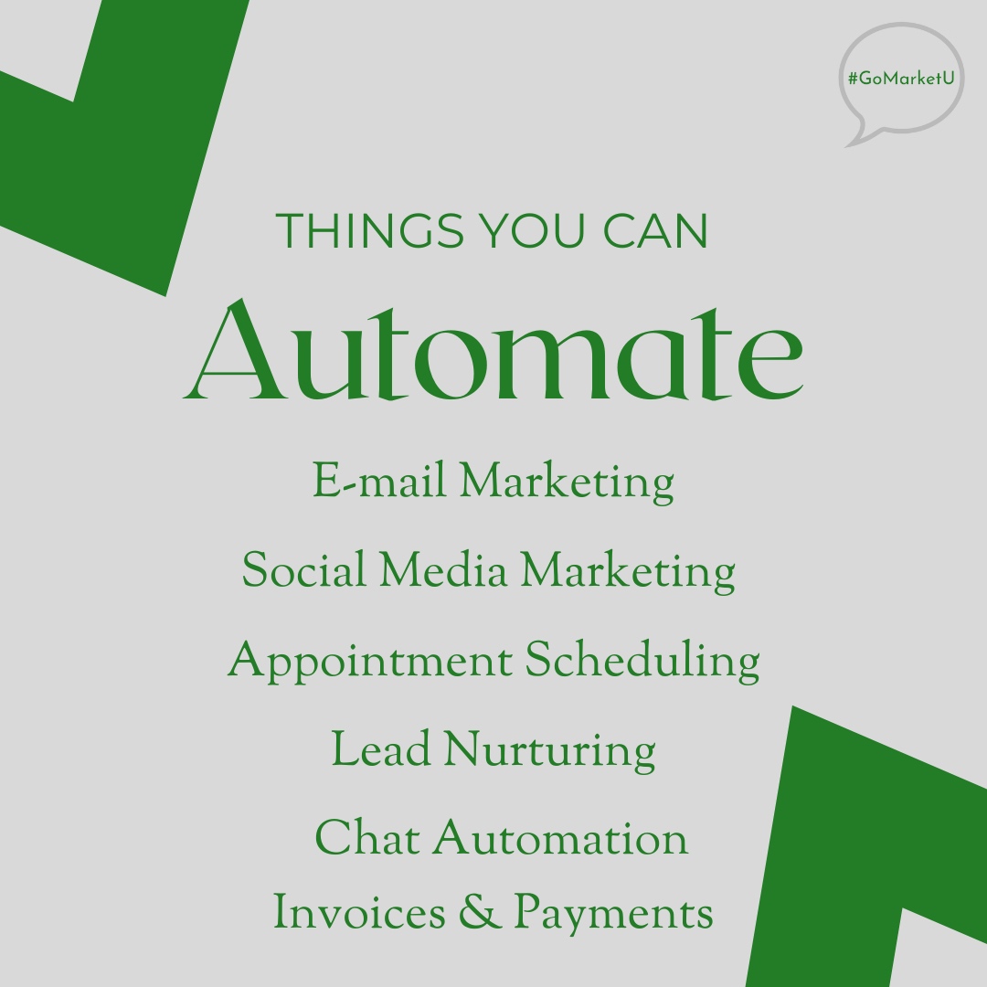 GoMarketU_'s tweet image. 🚀 What are you automating in your business? 🤖
.
#chatautomation #emailmarketingautomation
#socialmediaautomation #marketingtips 
#GoMarketUMarketingAgency