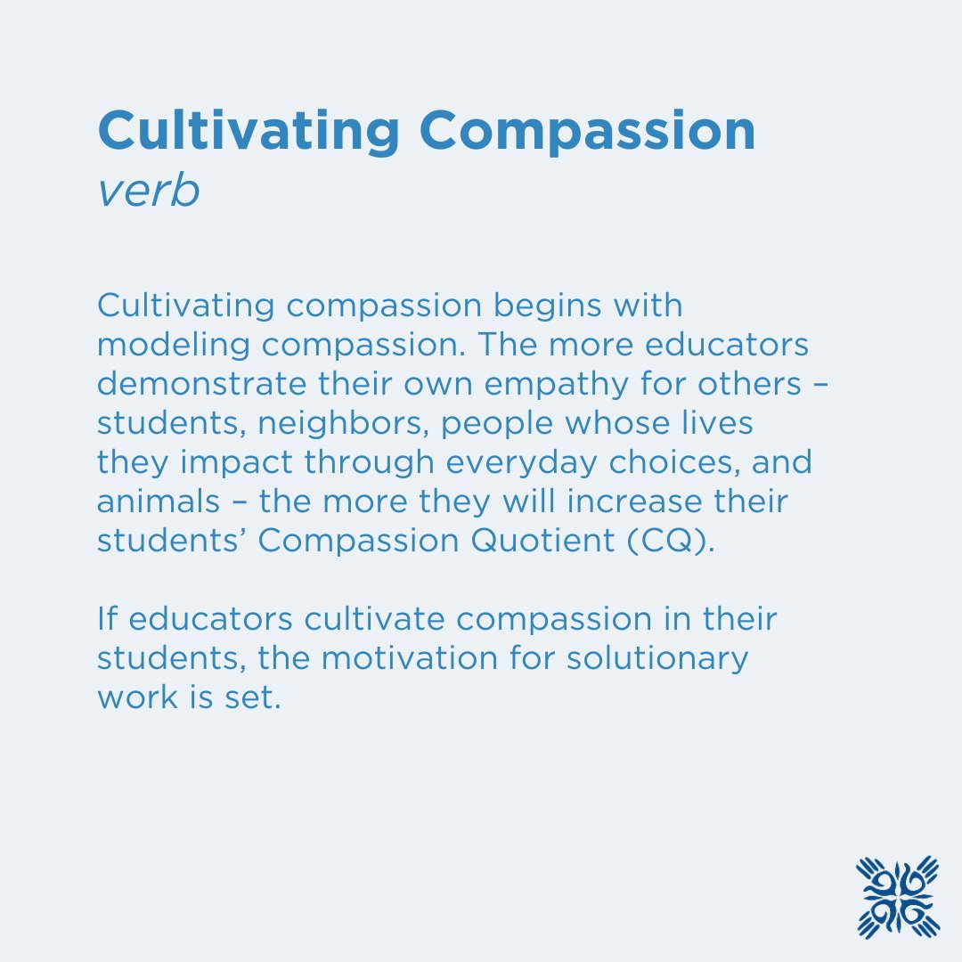 HumaneEducation's tweet image. Why is it important that #solutionaries make #MOGO (most good) choices in their personal lives as well as cultivate virtues such as kindness &amp;amp; compassion? 

There are many reasons! 

Cultivating compassion creates happy, healthy, thriving cultures in classrooms &amp;amp; communities!