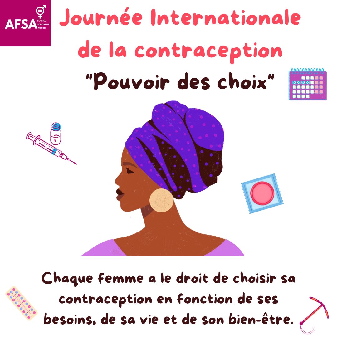 Célébrons la journée Internationale de la Contraception. #ContraceptionDay #Contraceptives4Adolescents