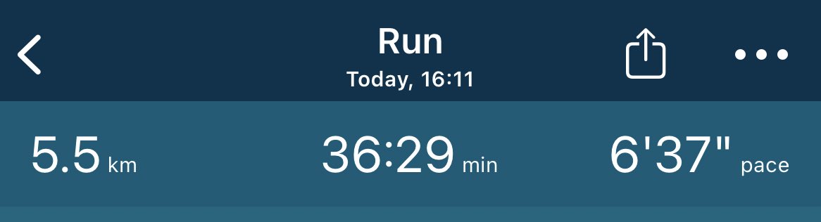 I felt inspired by @MissJarvieHE 💪🏻 

I walked the first 5 then ran the rest! First 5K in over a year! 🏃‍♀️