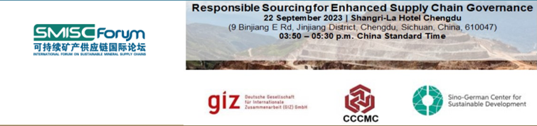 CongoMines's tweet image. @Fabien_Mayani du @cartercenter a participé au #Forum international 2023 sur les chaînes d'approvisionnement durable des minerais (Forum SMISC) qui s'est tenu à Chengdu en #Chine du 21 au 22 septembre 2023.
@giz_gmbh #SMISC