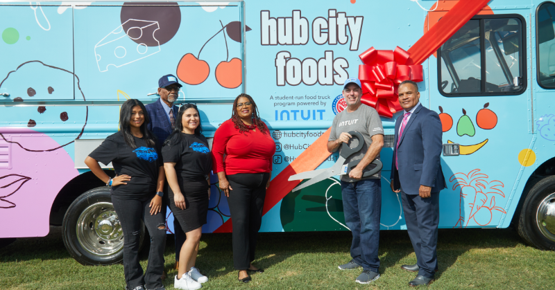 Intuit's tweet photo. “By giving students the opportunity to learn by doing, the technical and entrepreneurial educational program aims to support the development of a new generation of small business owners and entrepreneurs.“

Learn more about our recently launched food truck program:
