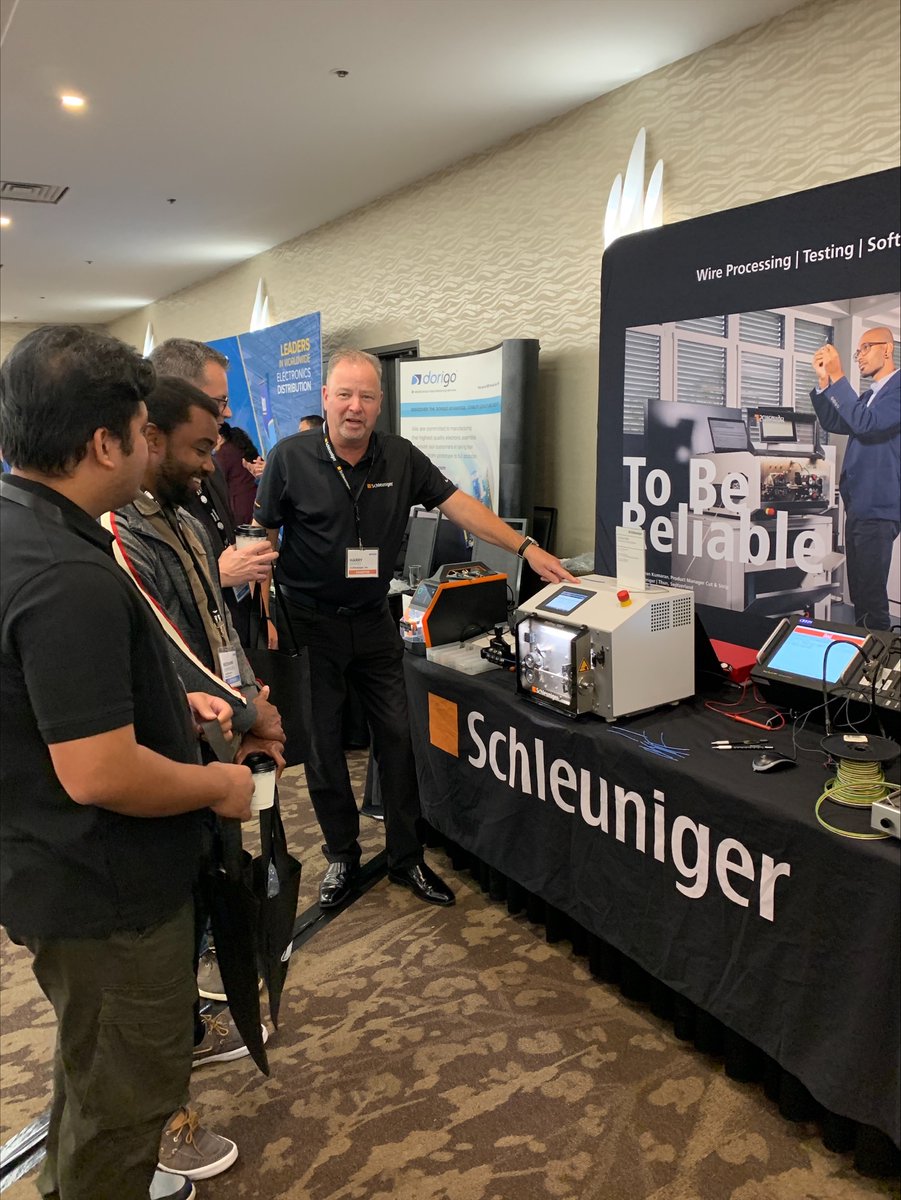 SchleunigerInc's tweet image. 🔔 Attending EPTECH Calgary? 🔔

Don&apos;t forget to stop by the Schleuniger booth to explore our latest wire processing solutions and connect with our Canadian regional sales manager, Harry Coates!

 #EPTECH2023 #VisitUs #WireProcessing #WireAndCable #Innovation #Technology