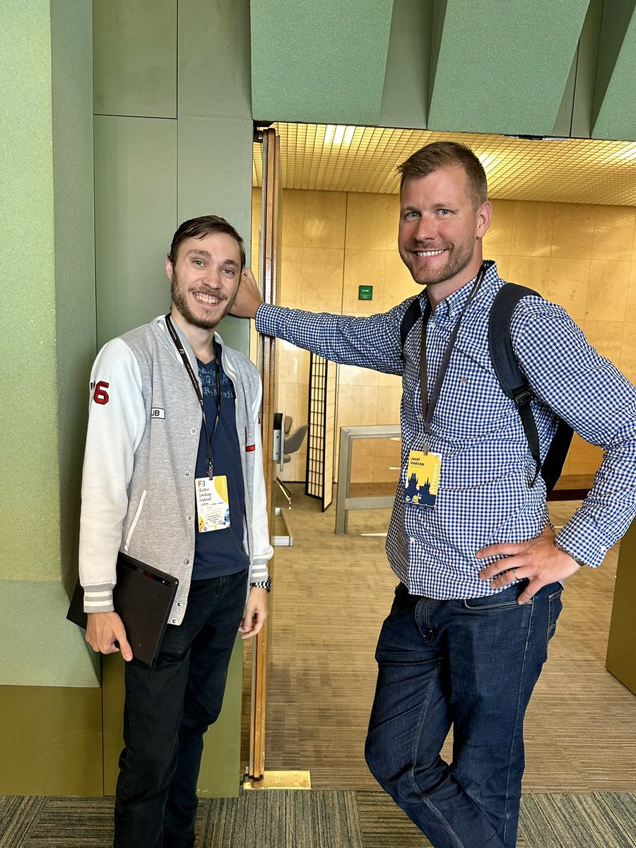 Meet <a href="/bartusek27/">Jiří Bartušek</a>, DevFest 2024 lead and <a href="/jozefvodicka/">Jozef (Dodo) VODICKA</a>, Venzeo founder. Both are members of <a href="/GUGcz/">GUGcz</a> and this is how they smile when there’s an opportunity to meet at #F3Prague 😁