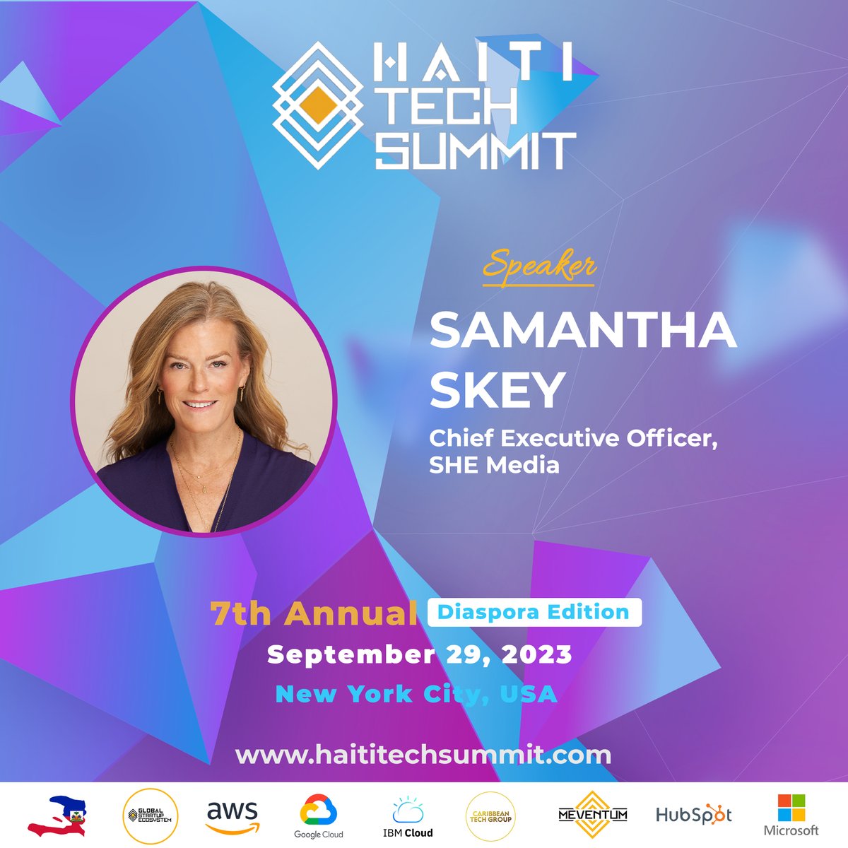 BlogHer's tweet photo. Join #SHEMedia CEO @samskey7 at #HaitiTechSummit powered by @GlobalStartupE on Sept. 29. She'll speak alongside @RichardAchee of @Google, Liz Walsh of @plumalleyco &amp; @vaniaandre_ of @HaitianTimes_ about how influencers leverage tech for social good.🌟
RSVP:https://t.co/zji0QoVMeQ https://t.co/0o1vDihxMh