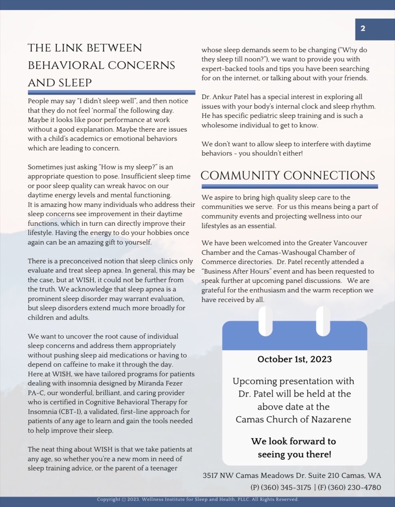 The September 2023: "Somnus Odyssey Newsletter - Community Edition" from WISH is ready!
wishcares.org/appointments/b…

<a href="/VanChamber/">Greater Vancouver Chamber</a> <a href="/CamasSchools/">Camas Schools</a> <a href="/CityofCamas/">City of Camas, WA</a>