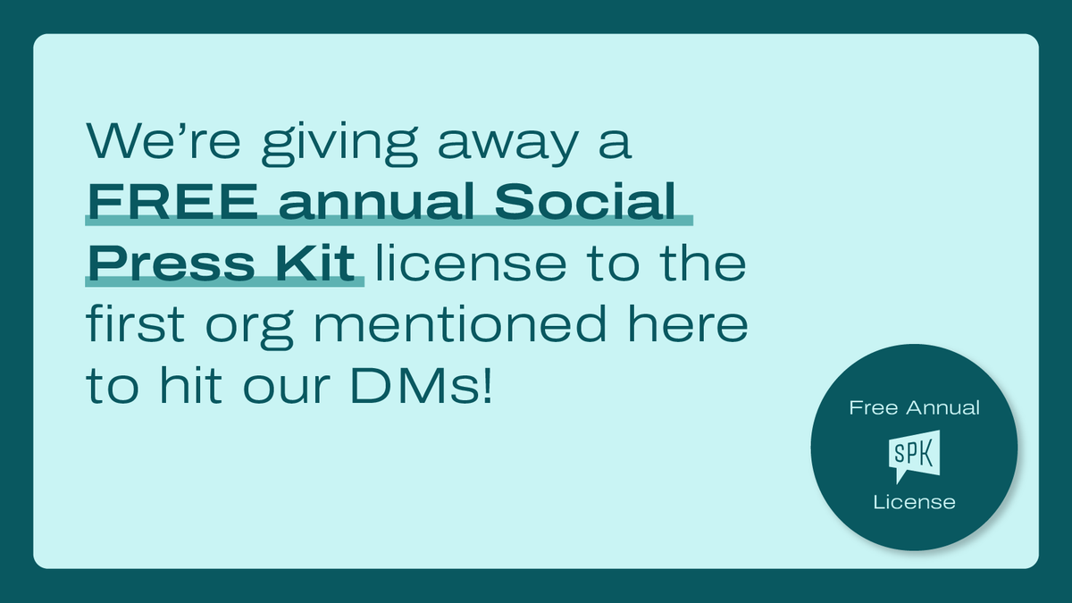 SocialPressKit's tweet photo. Each week, we highlight 3 changemaking NPOs on @X. This week’s #SPKCares spotlight focuses on @DCSCORES, @AspenInstSports, and @SportsDiplomacy, and we’re giving away a FREE annual #SocialPressKit license to the first org mentioned here to hit our DMs. 👋 https://t.co/mmQwf5rc50