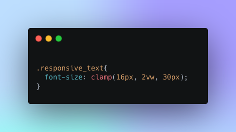 Found an amazing way to make responsive text. Use the clamp() css function.