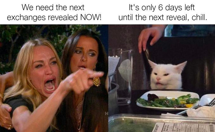 wallstmemes's tweet image. The Countdown Begins! ⏲️

6 Days Until Multiple Exchange Listings Are Revealed 🚀

$WSM