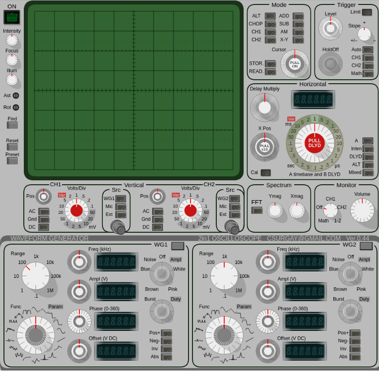 Mehrdadlinux's tweet photo. اُسیلوسکوپ (Oscilloscope) دستگاهی برای مشاهده شکل موج سیگنال‌ها (ولتاژ) است، قیمتش هم براتون نگم
حالا شما اُسیلوسکوپ آنلاین دیده بودید ؟ 😌
قبل کار روشنش کنید 📷
 https://t.co/RwH3sMhpkD
با تشکر از @sajadghorbaniii برای تصحیح توئیت قبلی https://t.co/bo56H5o0TR