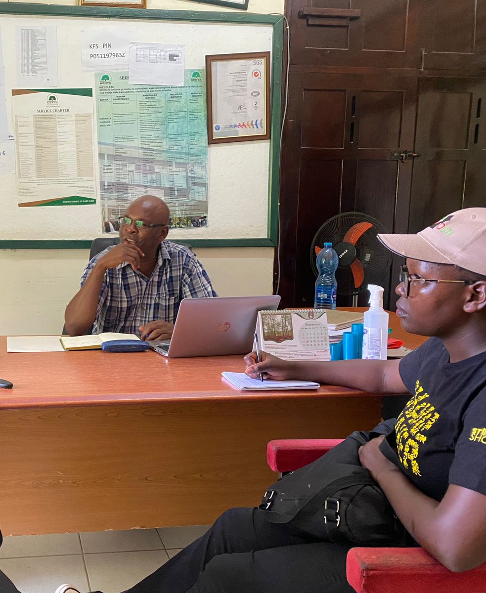 SUSOyouth's tweet photo. We had an engaging meeting with KFS Mombasa to discuss our projects in Mombasa and the way forward with them as partners in our vision to #ImprovedLivelihoods #PoweredByConservation for communities through #MangroveRestoration &amp; #BeeKeeping. We committed to work closely with them https://t.co/dBoGK2vH9U