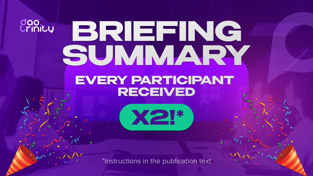 TrinityWeb3's tweet image. 💸 As a bonus for all testing participants:
You can now claim your bonus, which is twice the cost of the purchased program.
#defi #web3 #trinitydao #trinity