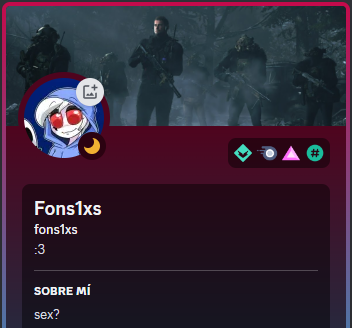 FonsxTheSpider's tweet photo. weno ultimamente con esto de los servers roleplay me he pasado a discord para estar mas comodo asi que si gustan rolear conmigo les dejo mi cuenta jsjs https://t.co/sAlXtz5k36