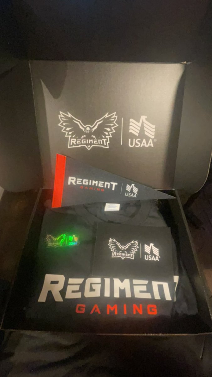 Entxurage's tweet photo. Shoutout to @USAA for sending @RegimentGG a few hundred care packages to distribute to #Military Service Members &amp; #Veterans! 🇺🇸 

Who needs one? 👀 https://t.co/Oud7PZ2lps