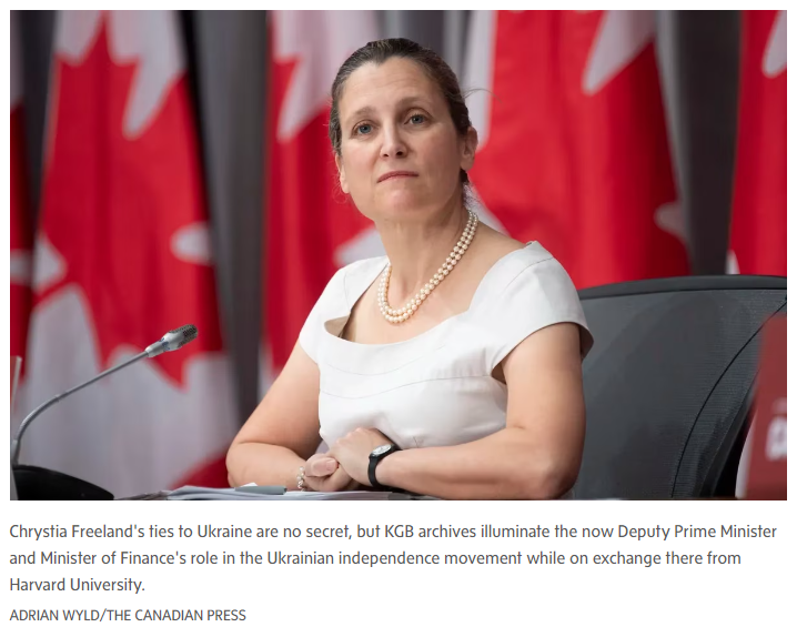 SocialistFox's tweet photo. @CanadianPolling Federal - Socialist Fox is now calling for Freeland to resign. https://t.co/VgDAqQApEs