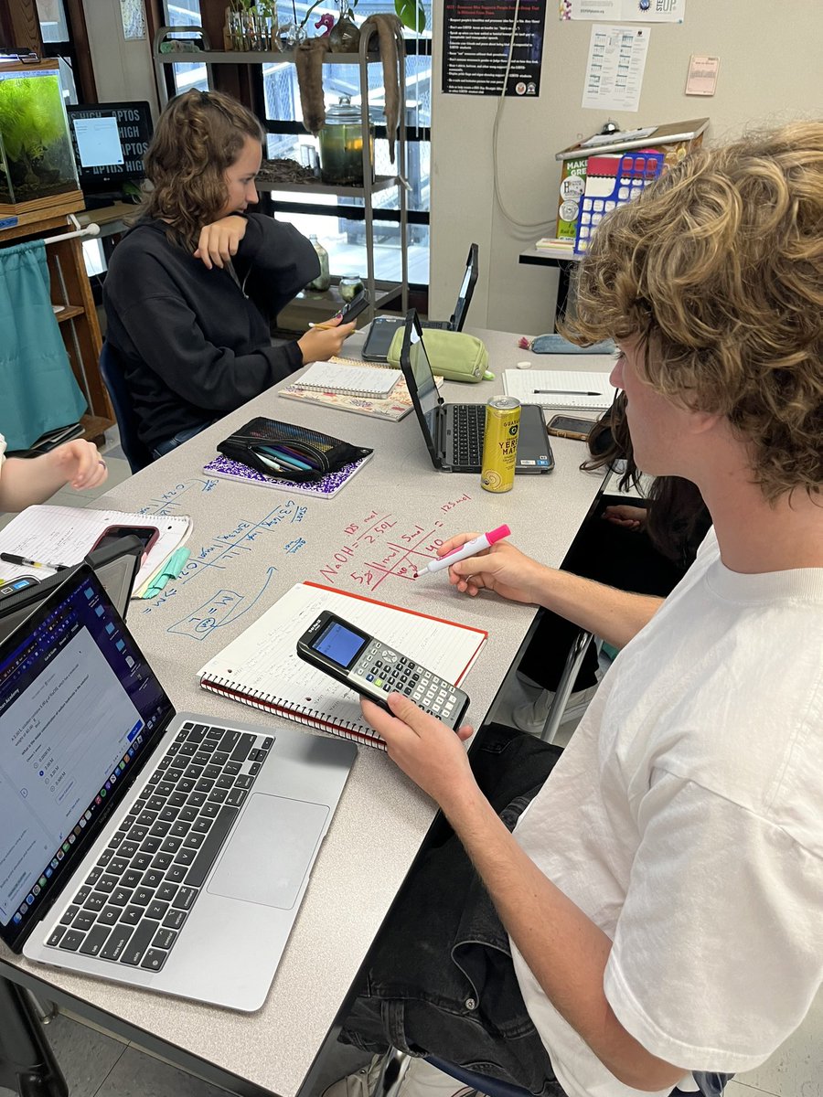 The Swifties in AP Biology we’re calculating Molarity and thinking about how concentration gradients impact cell operations. <a href="/AptosHigh/">Aptos High School</a>