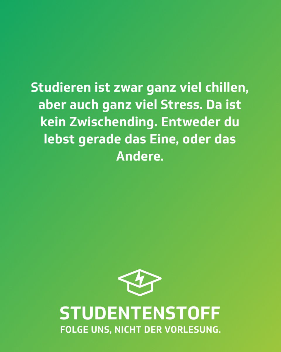 Studentenstoff1's tweet photo. Gibt halt echt nichts dazwischen 😂
#studentenstoff #stressig #studentenleben #hochschule #studieren #lernen #studenten #dualerstudent #universität #studium #jodel #jodelapp #bestofjodel #jodeldeutschland #sprüche #spruch https://t.co/ogu45juvUJ