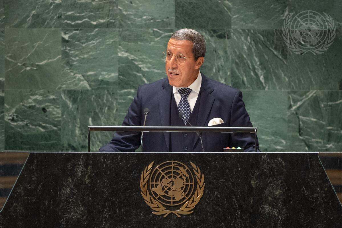 Journal of the United Nations (@journal_un_onu) on Twitter photo H.E. Omar Hilale, Permanent Representative of the Kingdom of Morocco to the United Nations 🇲🇦 <a href="/UN/">United Nations</a> #GeneralDebate
🔗Access the recording and transcript of the statement here: gadebate.un.org/en/78/morocco
#UNJournal #UNGA
© UN Photo/Cia Pak H.E. Omar Hilale, Permanent Representative of the Kingdom of Morocco to the United Nations 🇲🇦 <a href="/UN/">United Nations</a> #GeneralDebate
🔗Access the recording and transcript of the statement here: gadebate.un.org/en/78/morocco
#UNJournal #UNGA
© UN Photo/Cia Pak