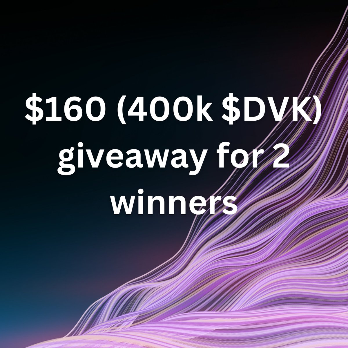 Giveaway $160 (400k $DVK) 

Requirements for the giveaway:

- Follow <a href="/devikins_game/">Devikins</a>, <a href="/klever_org/">Klever Blockchain</a> &amp; me
- RT &amp; like this post. 

2 Winners, each $80.
The winners will be announced next week. 

Good luck everyone 

$KLV $DVK #Crypto #Giveaway