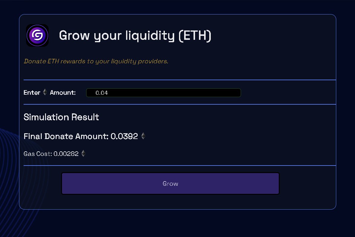 ChaintoolsTech's tweet image. Dear ChainGang,

🔉 Exciting news! ChainGrow is now live, exclusively available for B2B!

ChainGrow aims to revolutionize the DeFi landscape. Projects can now distribute additional liquidity rewards to their providers without the need for a staking contract. This means projects…