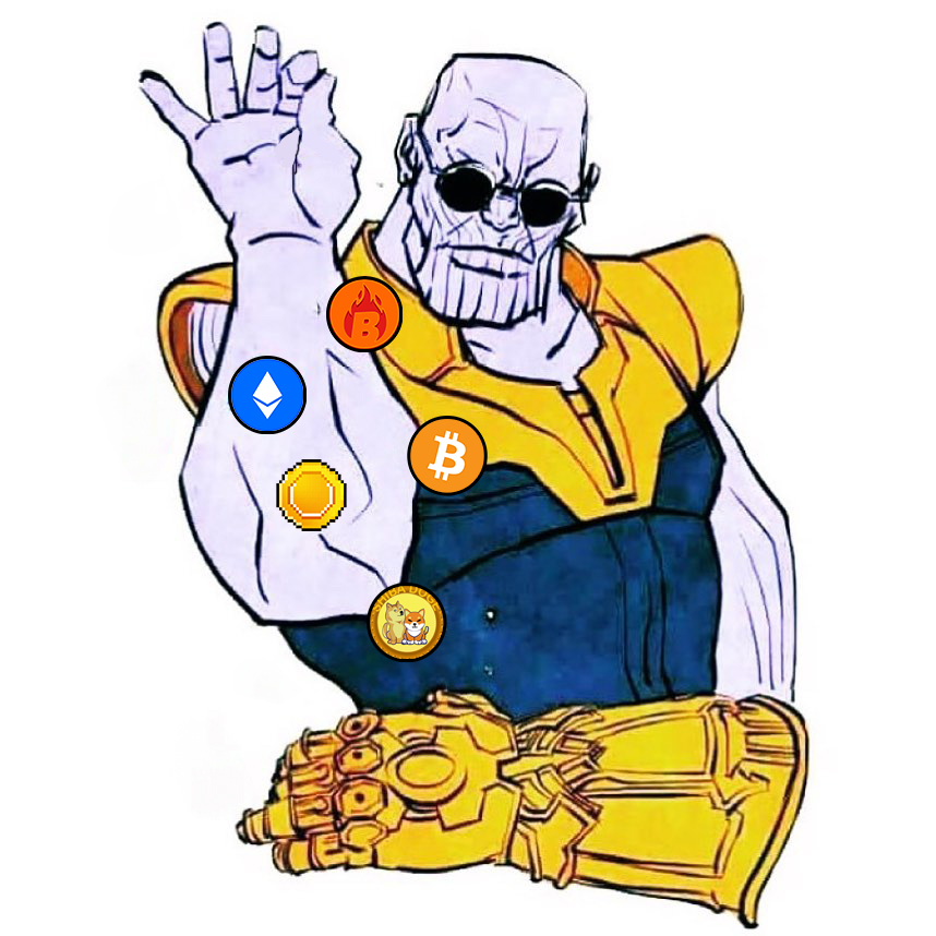 We found #Thanos #crypto portfolio 👀

He went for:
#Bitcoin
#ShibaDoge
$BURN
#Ethereum
$GOLD

A note from Thanos:
"Remember, ShibaDoge Labs is inevitable, just as I am. Balance will soon be restored to the crypto universe."