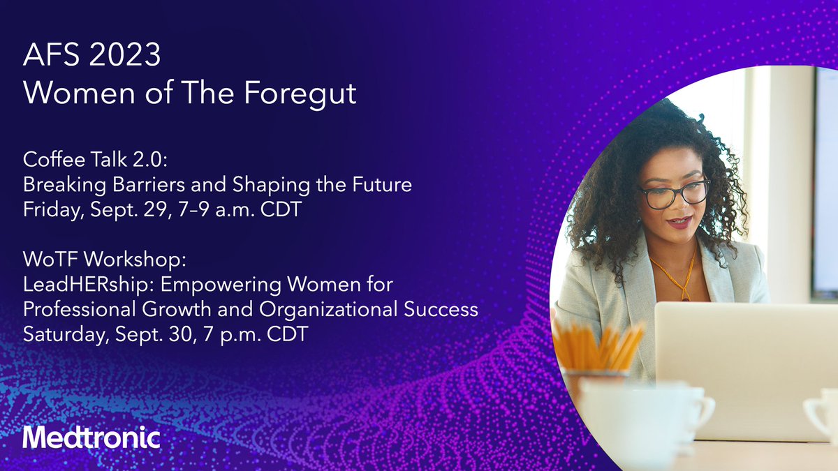 Join the Women of The Foregut events at #AFS2023. These events will provide women across all career levels to network and develop leadership skills in an educational, supportive, and engaging environment. All genders are welcome.

Learn more: bit.ly/3ETTLI0

#GITwitter