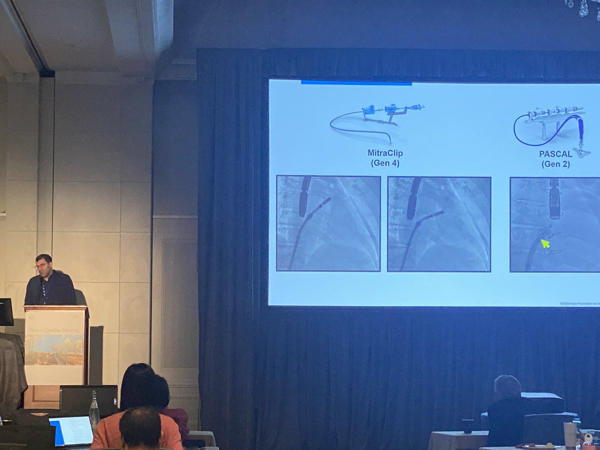 2nd day #Keys to #Cardiac #imaging Praj Reddy and @aelsab sharing team approach to mitral valve #TEER @MaysAliMD sharing her #POCUS #pearls