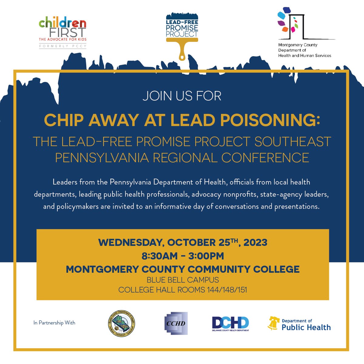 PALeadFree's tweet image. Join the #LeadFreePromiseProject and keynote speakers @RepDonnaBullock and President &amp;amp; CEO of the @HealthyHousing @RuthAnnNorton to learn about best practices to respond to kids with elevated blood lead levels

REGISTER HERE: forms.gle/v42XXRu8vuyibD…