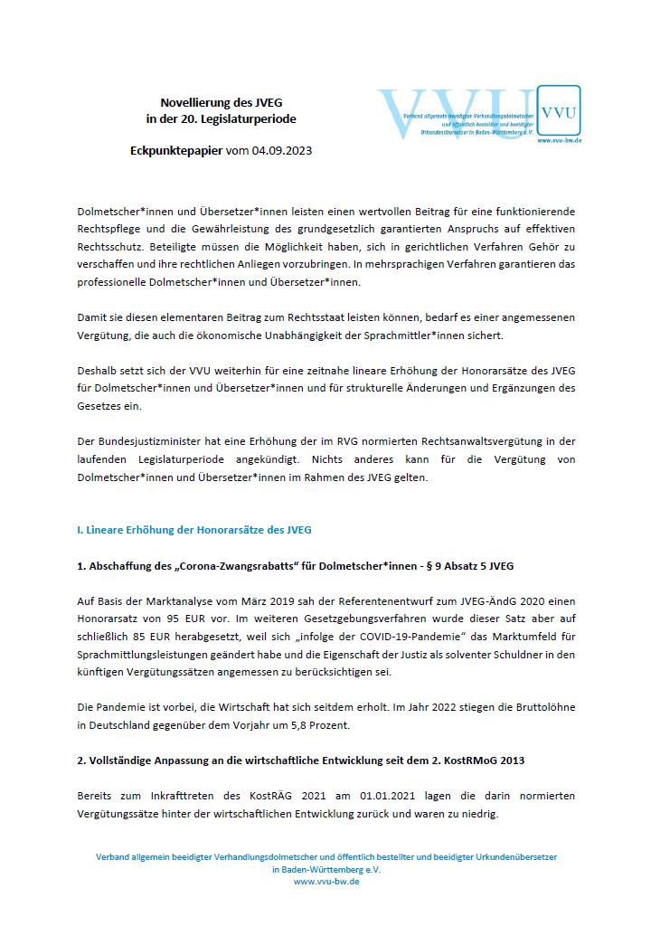 VVUeV's tweet image. ... und der VVU fordert höhere Dolmetscher- und Übersetzerhonorare. Sie sind überfällig.
#jveg #dolmetscher #xl8 #1nt #übersetzer #profismachenlassen